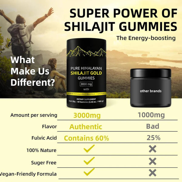 Energy Boost Shilajit Gummies